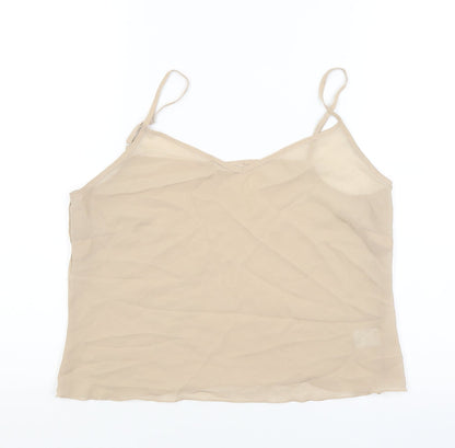 stephen Womens Beige   Basic Tank Size S