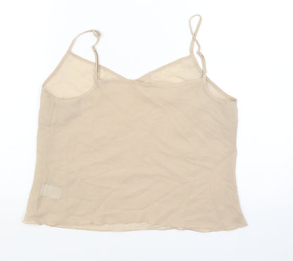 stephen Womens Beige   Basic Tank Size S