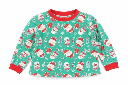 baby pyjamas Boys Green Solid  Babydoll Pyjama Top Size 12-18 Months