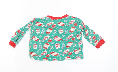 baby pyjamas Boys Green Solid  Babydoll Pyjama Top Size 12-18 Months