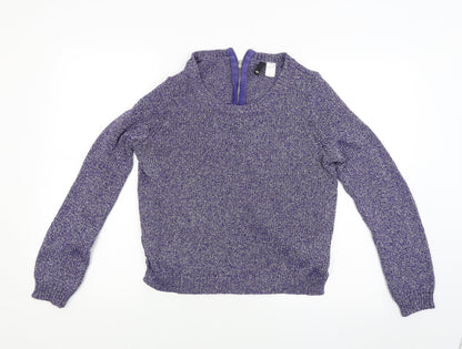 Divided Womens Purple   Pullover Jumper Size 8