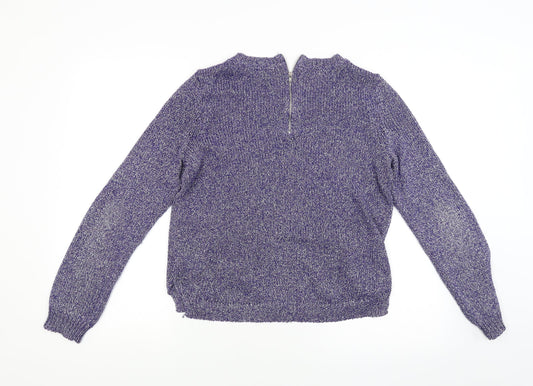 Divided Womens Purple   Pullover Jumper Size 8