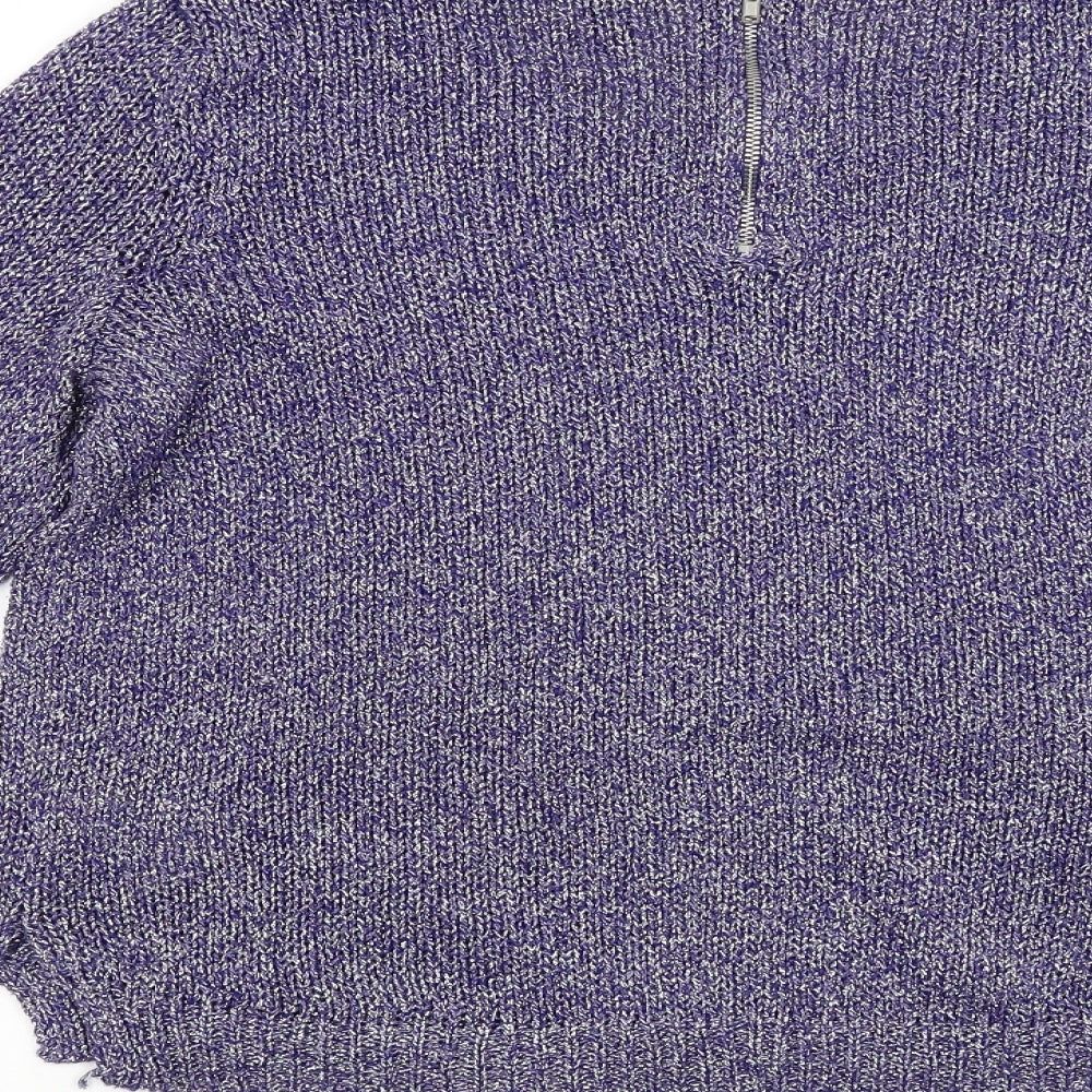 Divided Womens Purple   Pullover Jumper Size 8