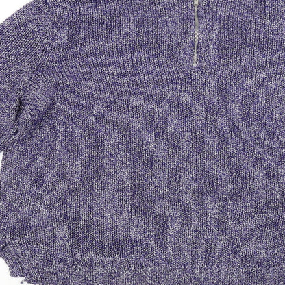 Divided Womens Purple   Pullover Jumper Size 8