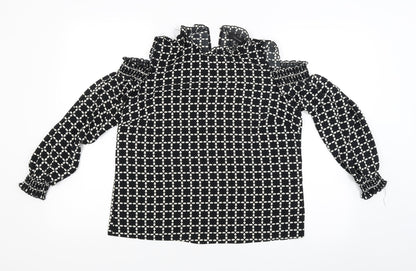 Womens UK Size 12 Atmosphere Black Camisole Blouse