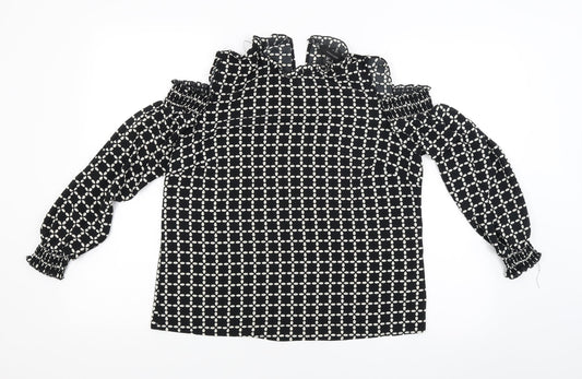 Womens UK Size 12 Atmosphere Black Camisole Blouse