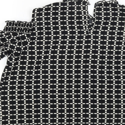 Womens UK Size 12 Atmosphere Black Camisole Blouse
