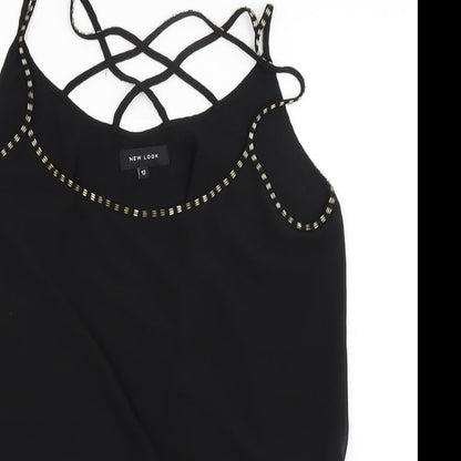 New Look Womens Black   Tank Dress  Size 12