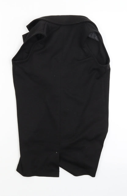 Freespirit Girls Black   Overcoat Coatigan Size 5-6 Years