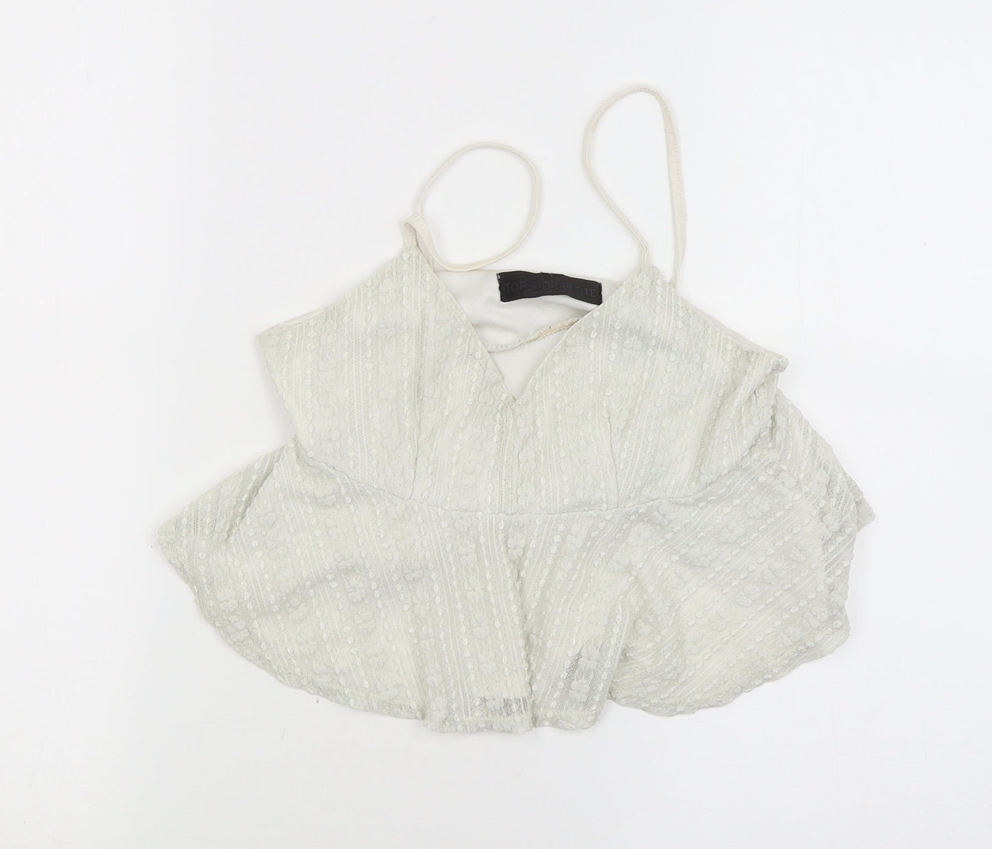 Topshop Womens Beige   Basic Tank Size 10