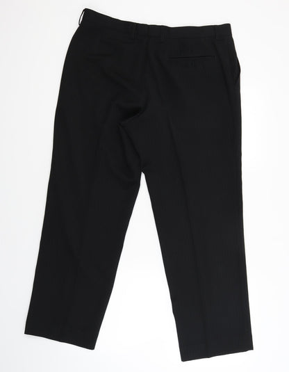 Womens UK Size 36 Marks & Spencer Regular Fit  Black Trousers