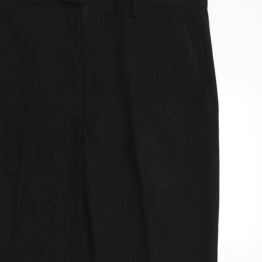 Womens UK Size 36 Marks & Spencer Regular Fit  Black Trousers