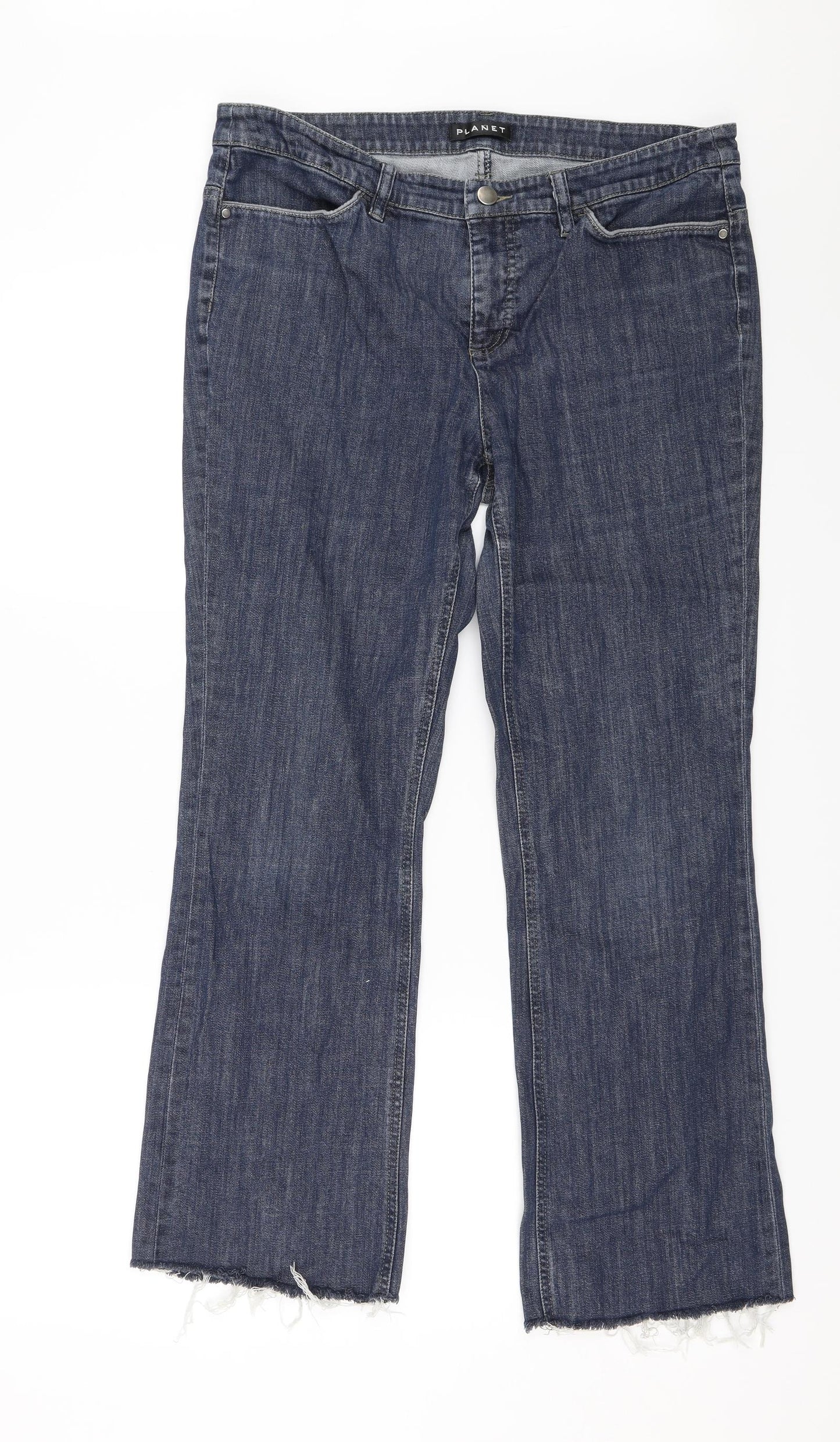 Planet Womens Blue  Denim Straight Jeans Size 32 in L26 in