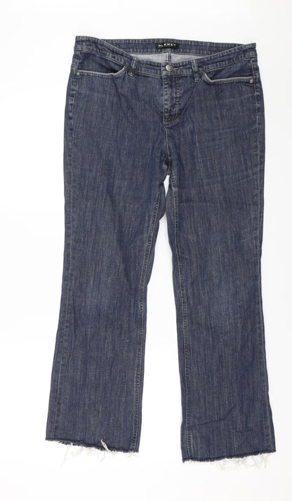 Planet Womens Blue  Denim Straight Jeans Size 32 in L26 in
