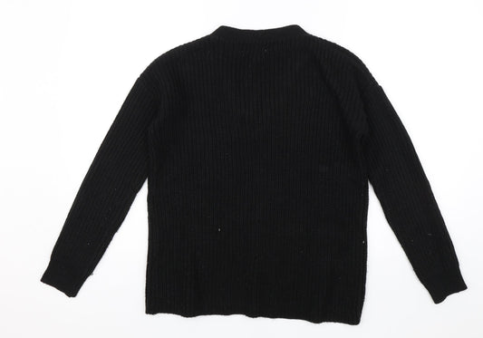 Back view of Papaya women’s black jumper, size S