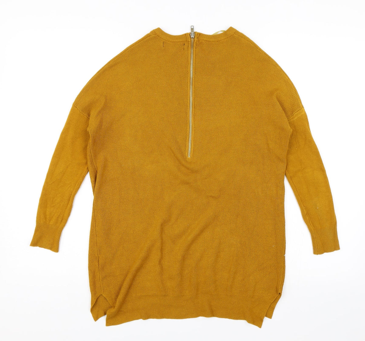 Back view of Atmosphere women’s yellow jumper, size UK 6