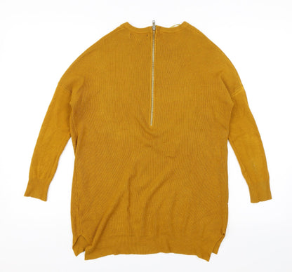 Back view of Atmosphere women’s yellow jumper, size UK 6