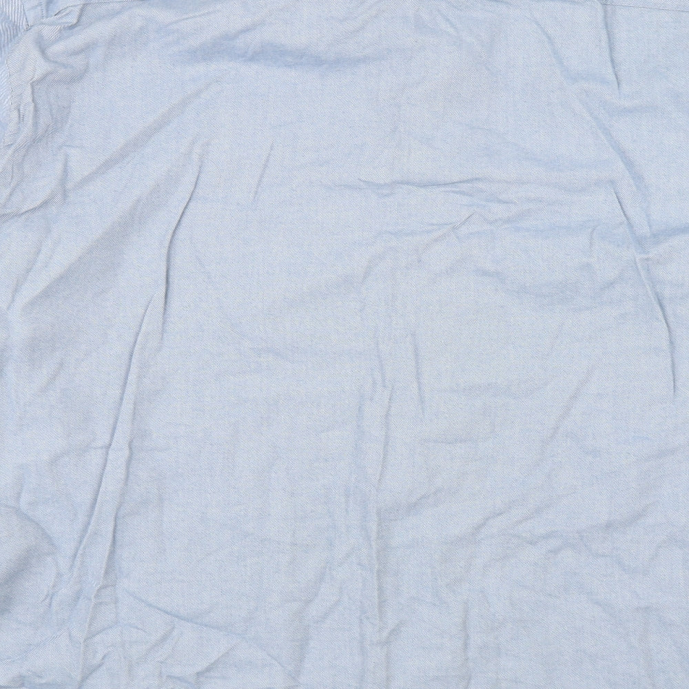 Mens UK Size 2XL New Look Blue  Button-Up Long Sleeve Casual Shirt