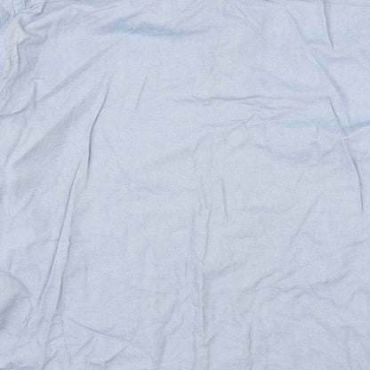 Mens UK Size 2XL New Look Blue  Button-Up Long Sleeve Casual Shirt