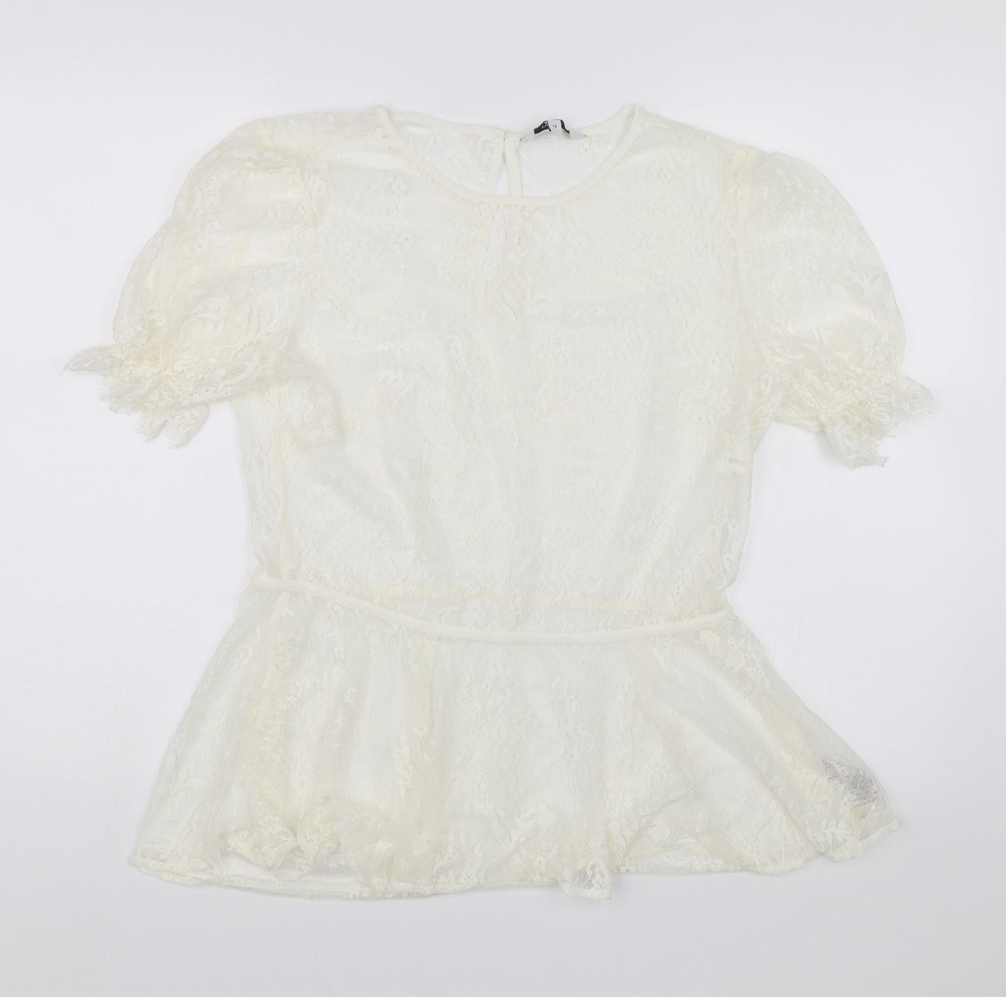 Womens UK Size 14 NEXT White Basic Blouse