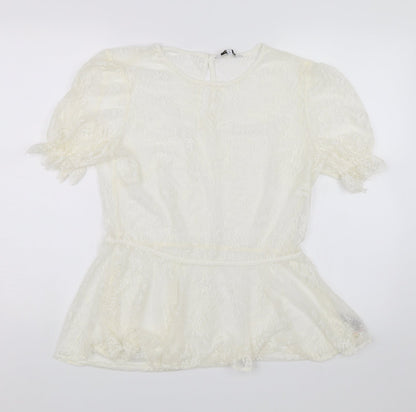 Womens UK Size 14 NEXT White Basic Blouse