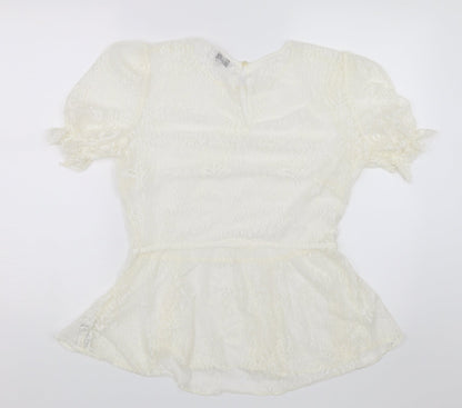 Womens UK Size 14 NEXT White Basic Blouse