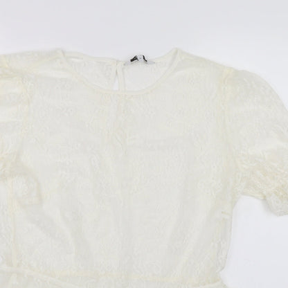 Womens UK Size 14 NEXT White Basic Blouse