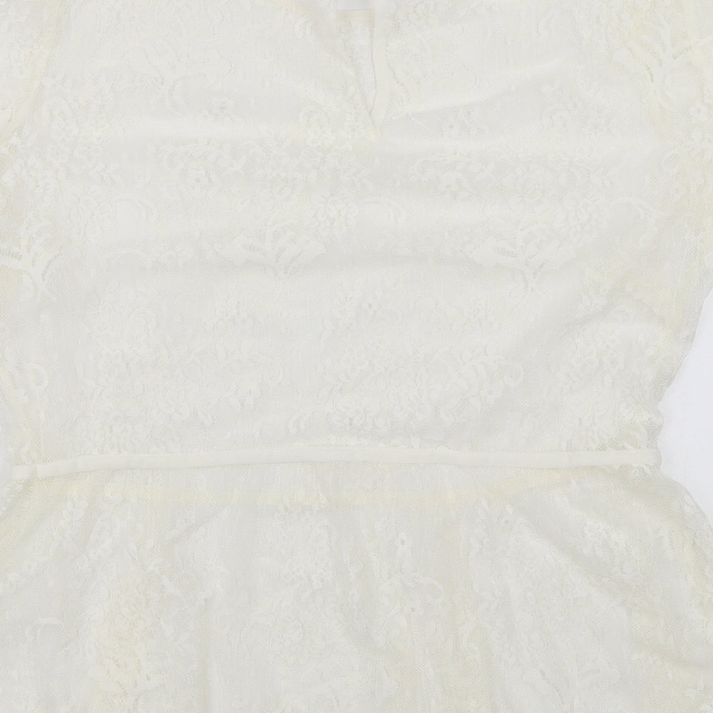 Womens UK Size 14 NEXT White Basic Blouse