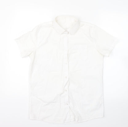 F&F Girls White   Basic Button-Up Size 13-14 Years