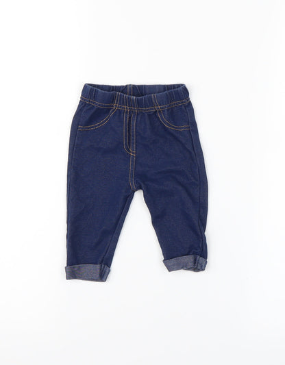 Preworn  Blue   Capri Leggings Size 3-6 Months