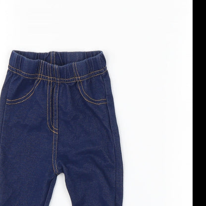 Preworn  Blue   Capri Leggings Size 3-6 Months