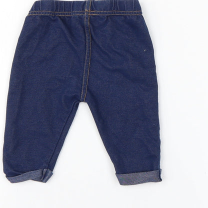 Preworn  Blue   Capri Leggings Size 3-6 Months