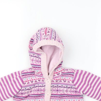 Preworn  Pink   Basic Jacket Jacket Size 9-12 Months