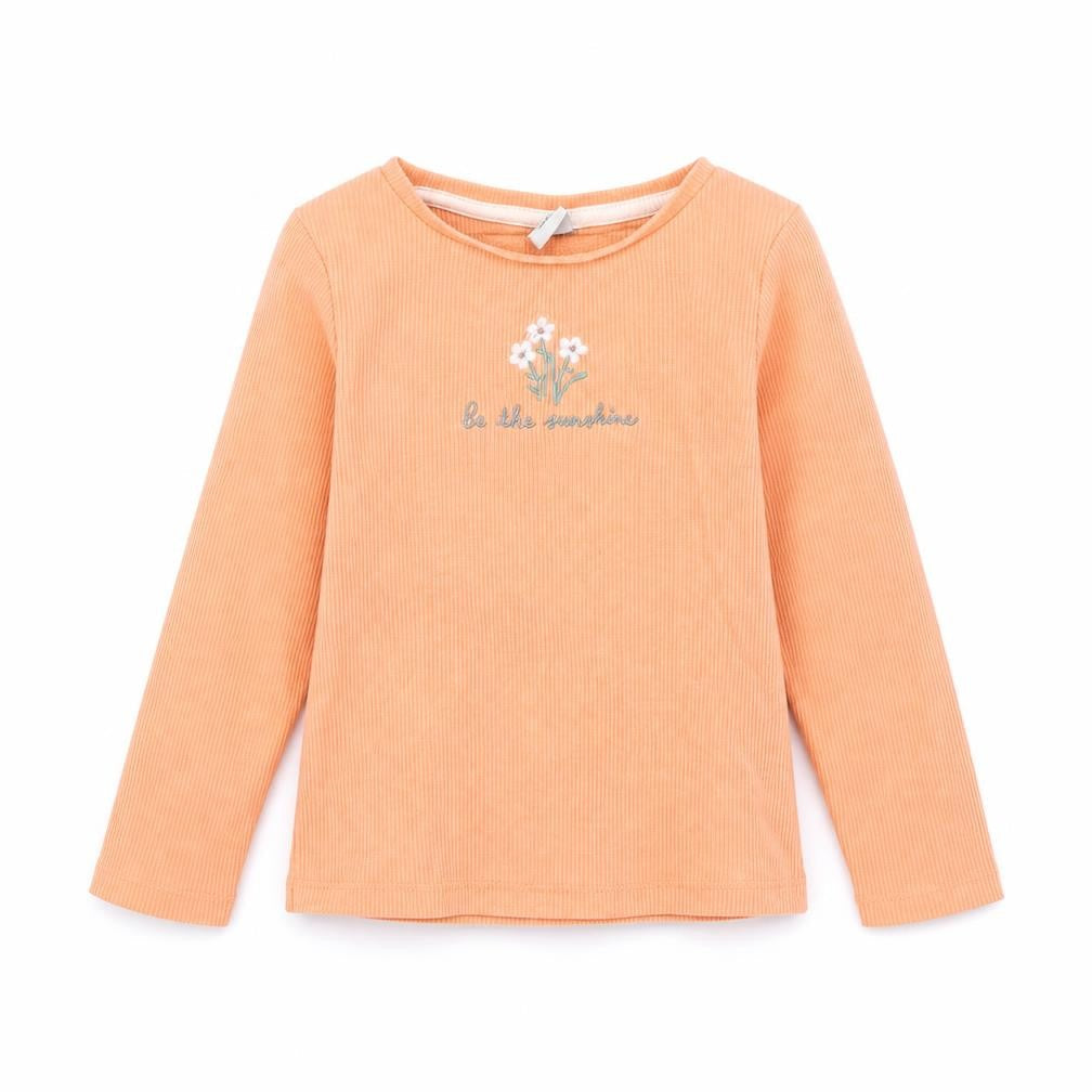 Front view of Tu Orange Basic Polo, size 12-18, Months