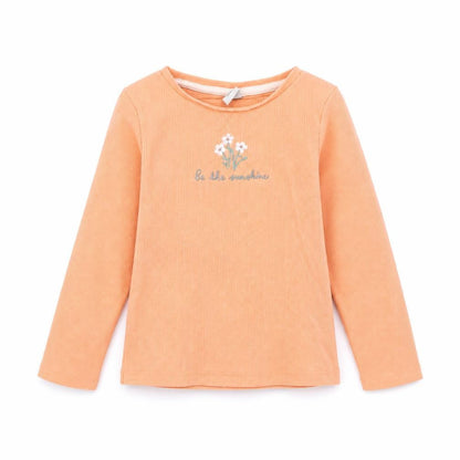 Front view of Tu Orange Basic Polo, size 12-18, Months