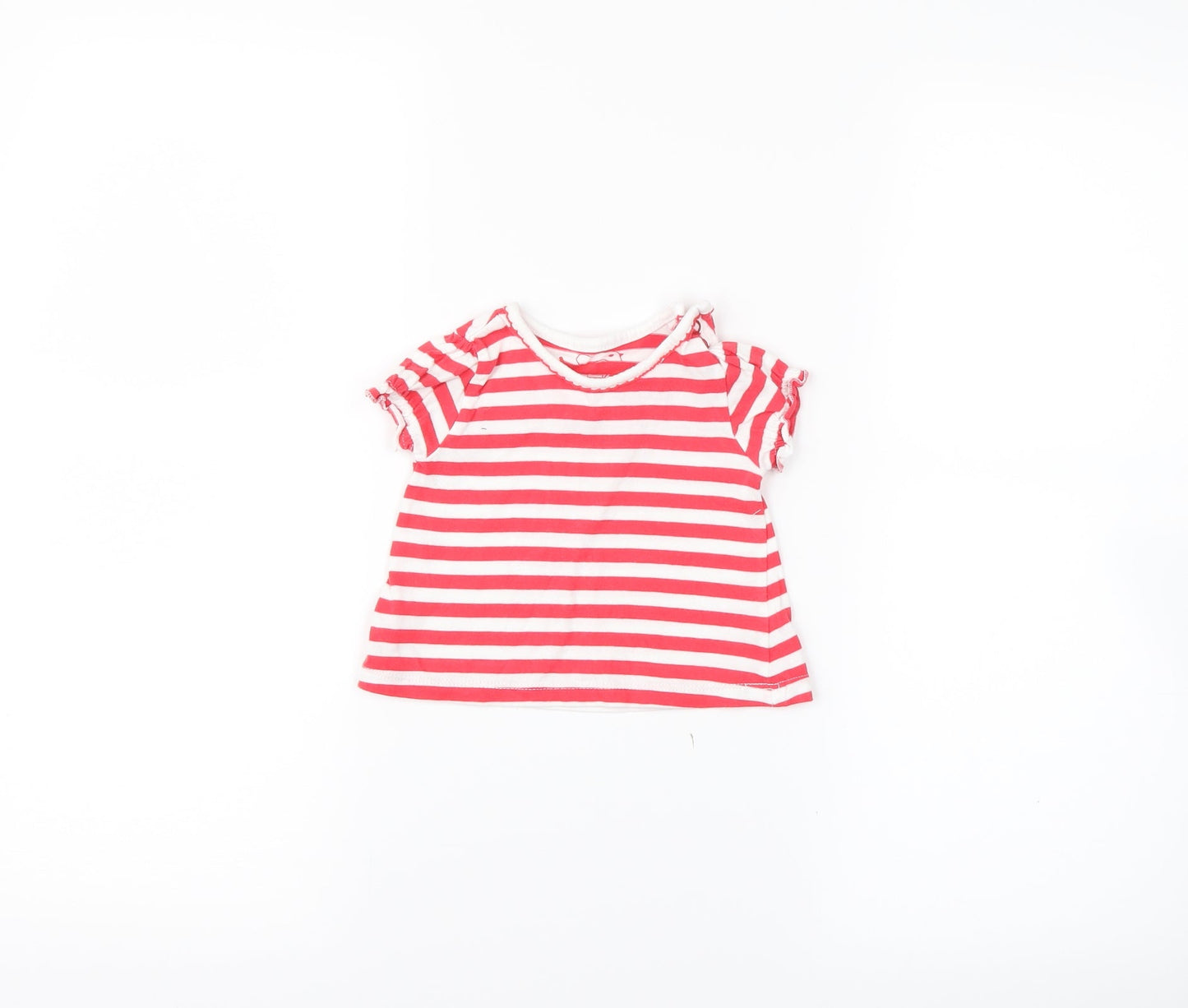 TU  Red Striped   T-Shirt Size 0-3 Months