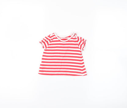 TU  Red Striped   T-Shirt Size 0-3 Months