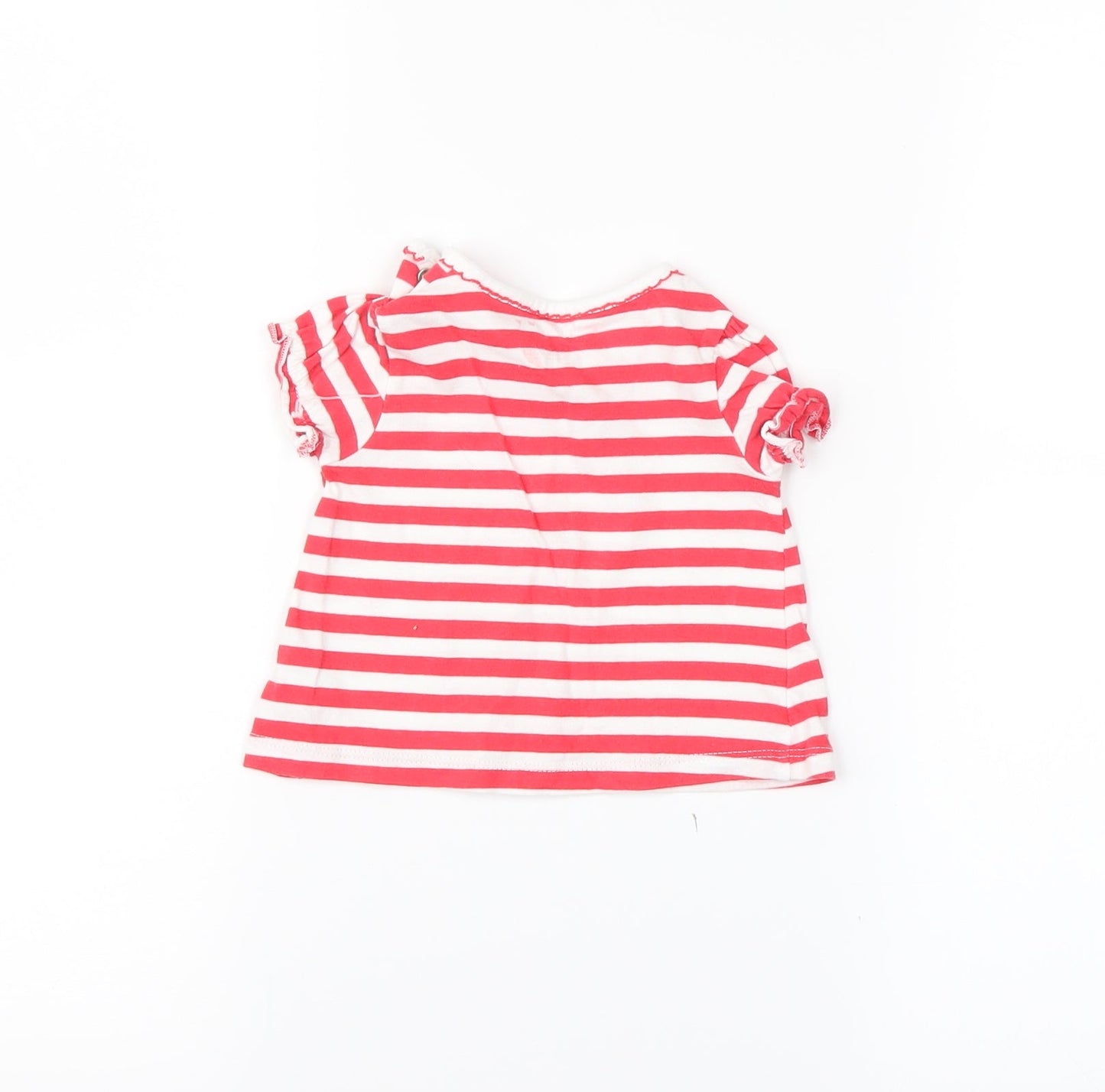 TU  Red Striped   T-Shirt Size 0-3 Months