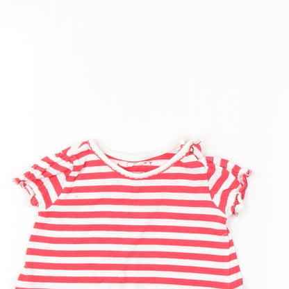 TU  Red Striped   T-Shirt Size 0-3 Months