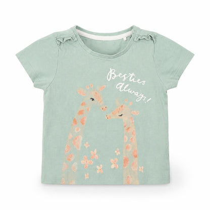 Front view of Tu Green Basic Polo, size 12-18, Months