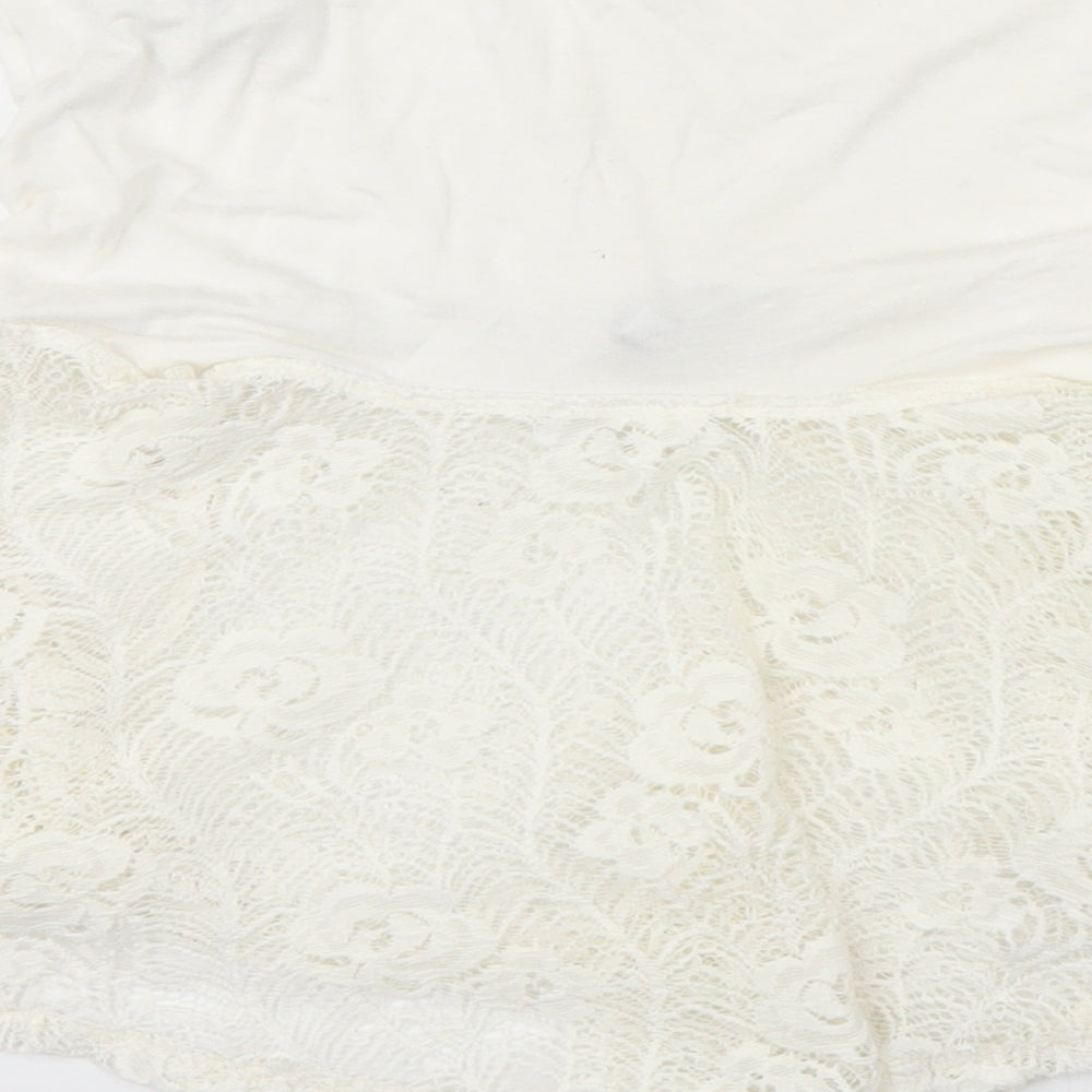 New Look Girls White Floral  Shift  Size 8 Years
