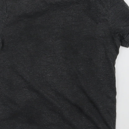 Brand and care label for George girls’ grey basic t-shirt, size 2-3, years