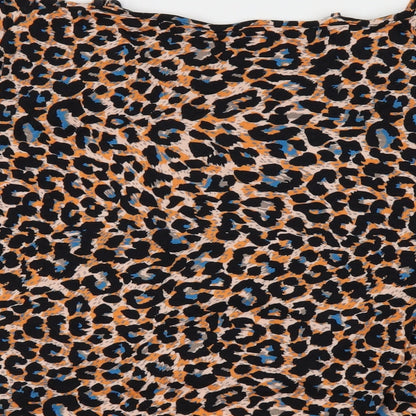 TU Womens Multicoloured Animal Print  Basic Blouse Size 16
