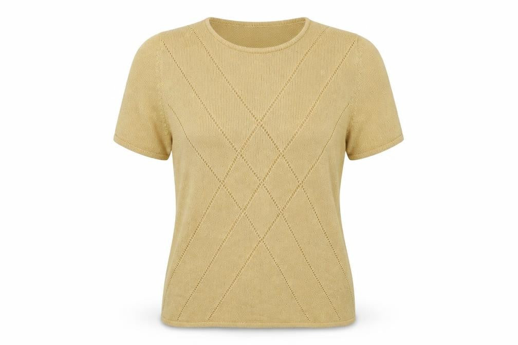 Womens UK Size M EWM Gold Basic T-Shirt