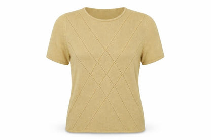 Womens UK Size M EWM Gold Basic T-Shirt