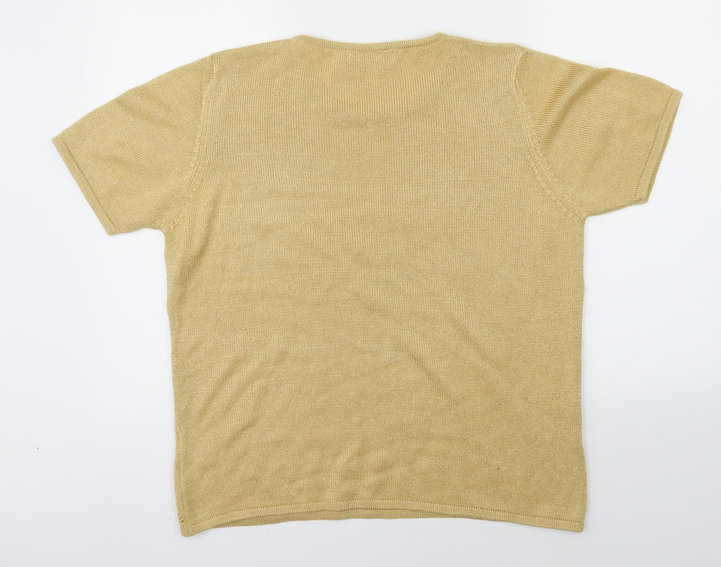 EWM Womens Gold   Basic T-Shirt Size M