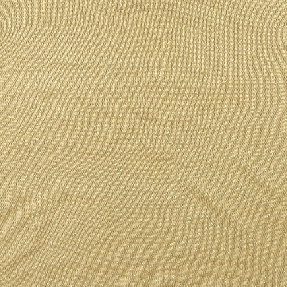 EWM Womens Gold   Basic T-Shirt Size M