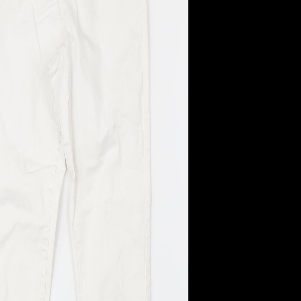 Denim Co. Womens White  Denim Skinny Jeans Size 10 L27 in