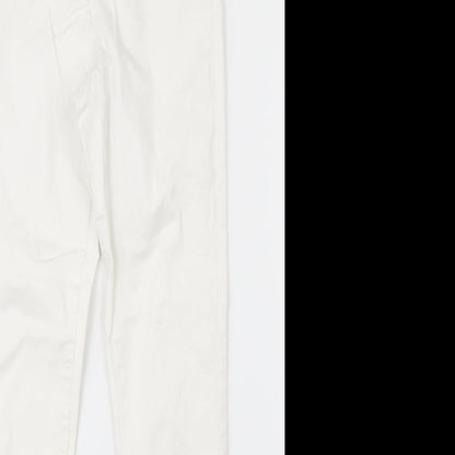 Denim Co. Womens White  Denim Skinny Jeans Size 10 L27 in