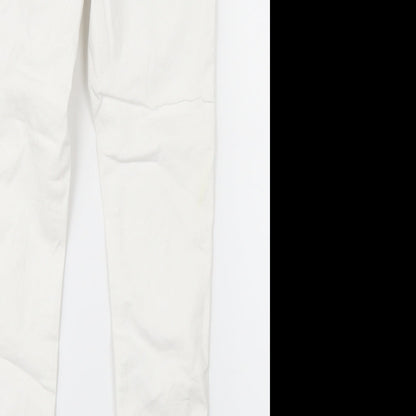 Denim Co. Womens White  Denim Skinny Jeans Size 10 L27 in